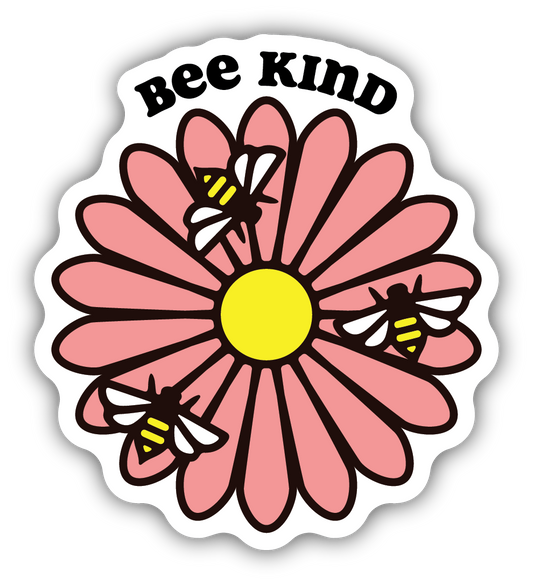*Sticker - Bee Kind Flower