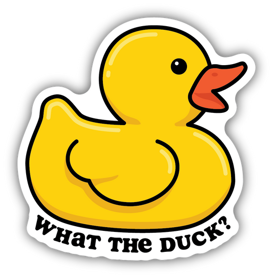 *Sticker - What The Duck Rubber Duck