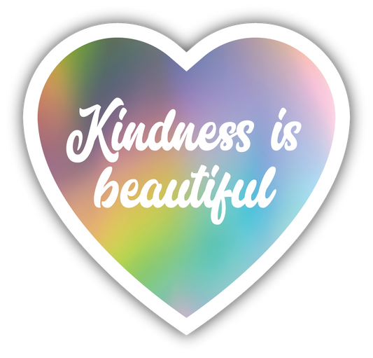 *Sticker - Kindness is Beautiful - Pastel Heart
