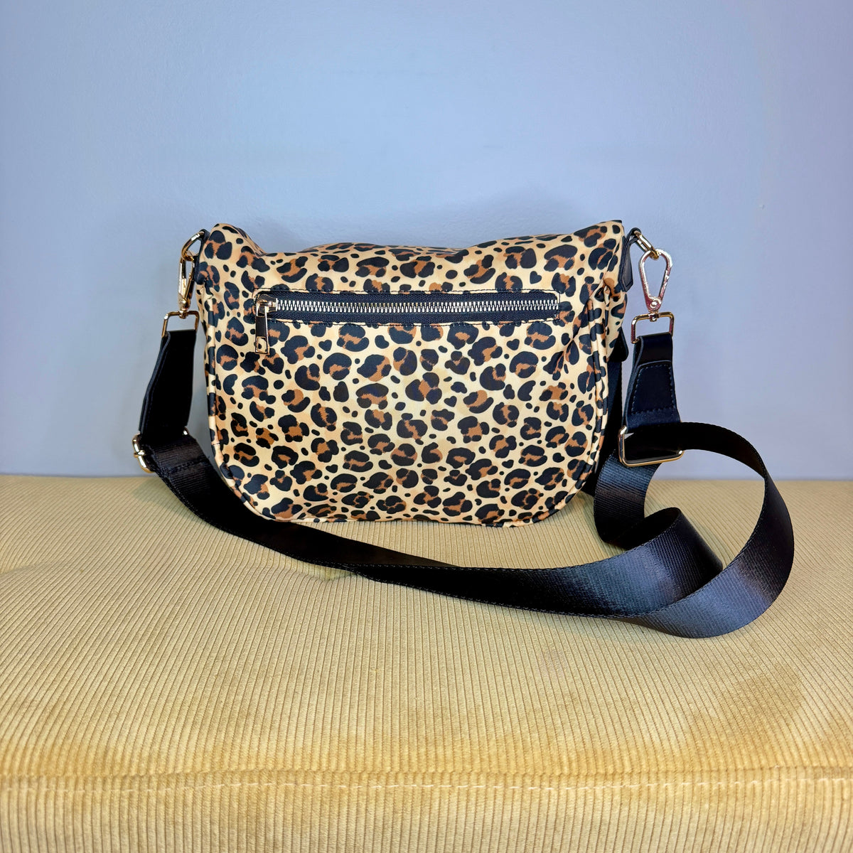 The Roni Nylon Crossbody - Animal Print