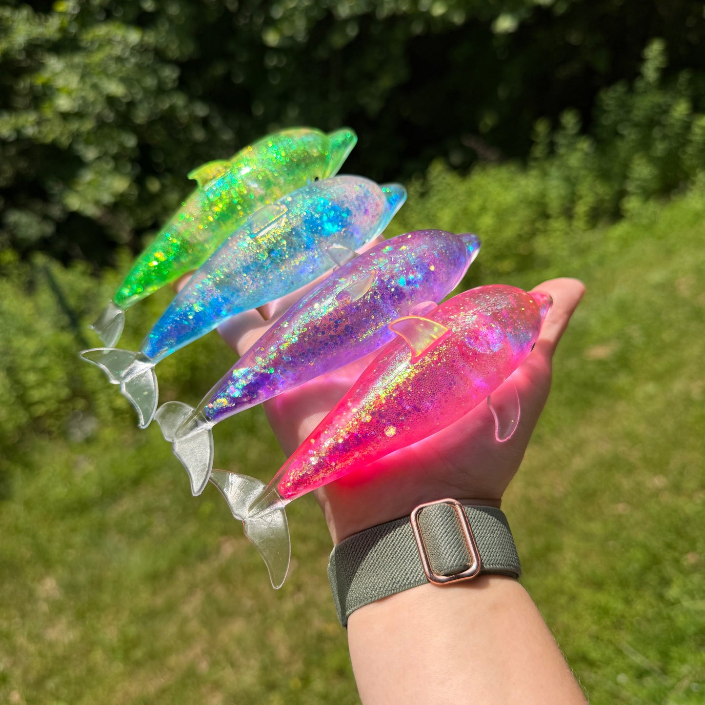 Squishy Toy - Glitter Dolphin