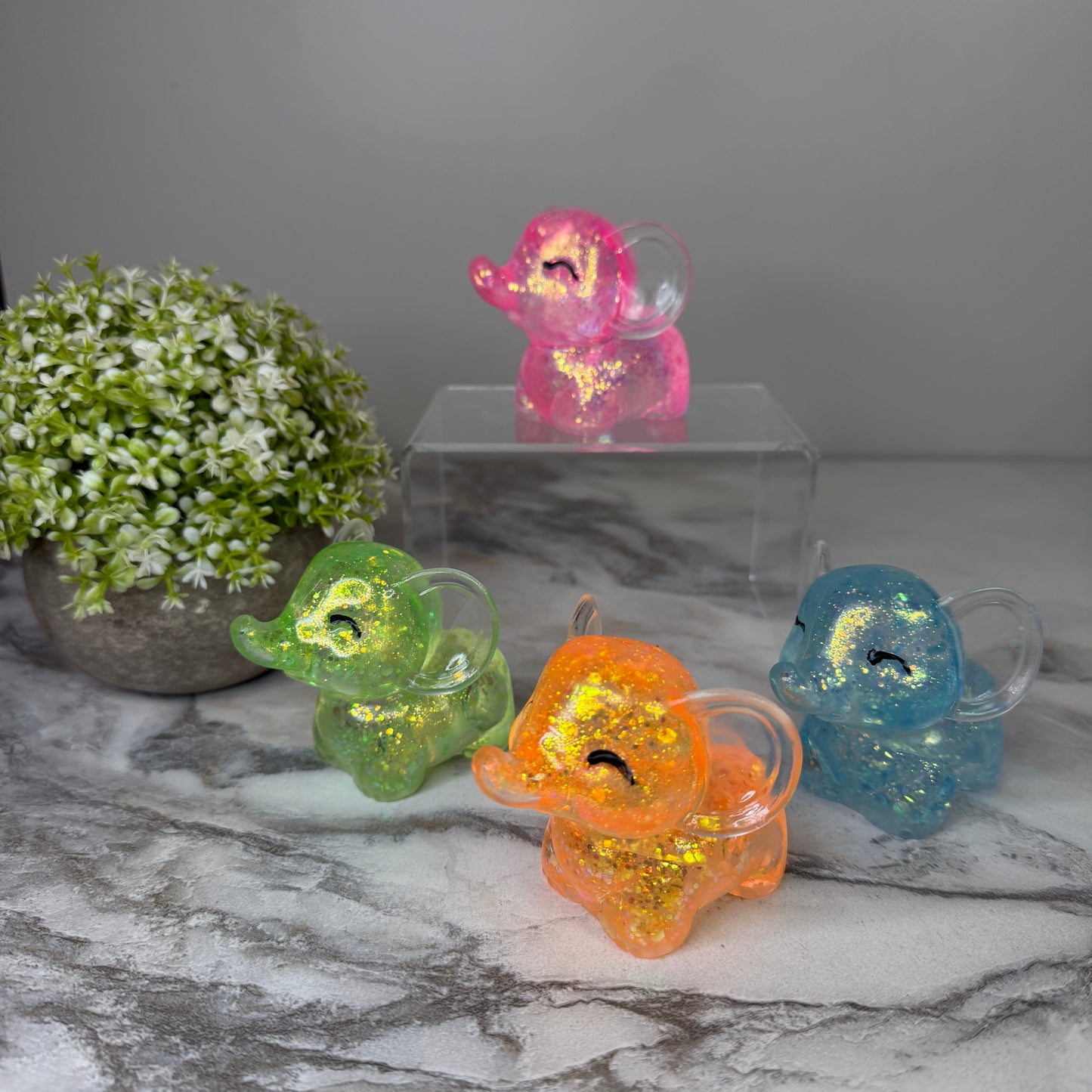 *Squishy Toy - Elephant Glitter