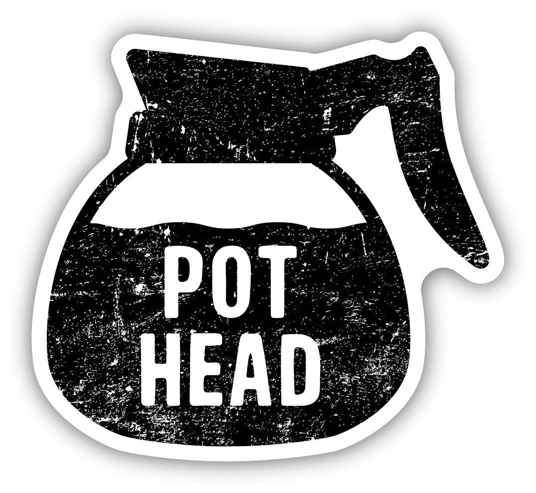 *Sticker - Coffee Pot Head