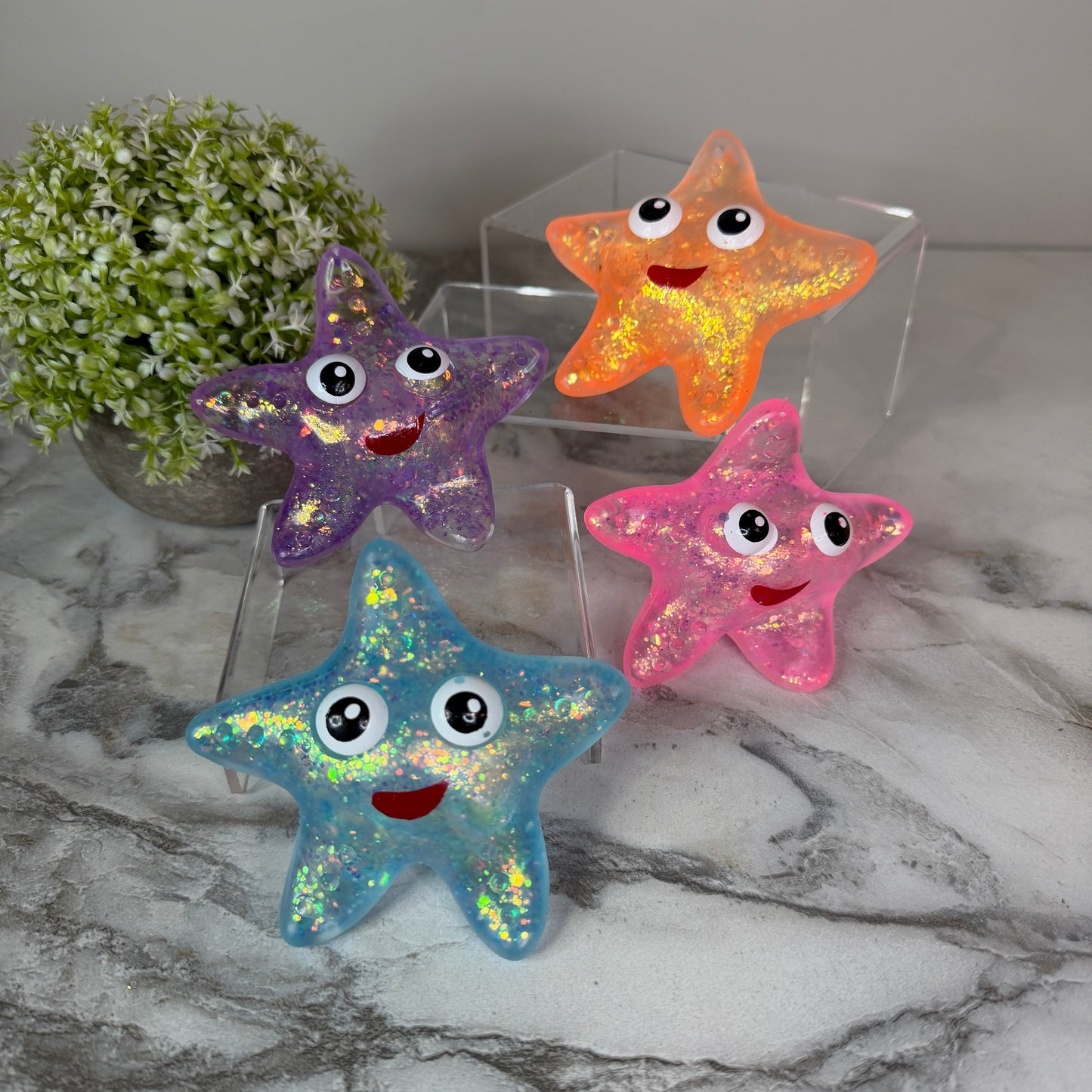 *Squishy Toy - Glitter Starfish