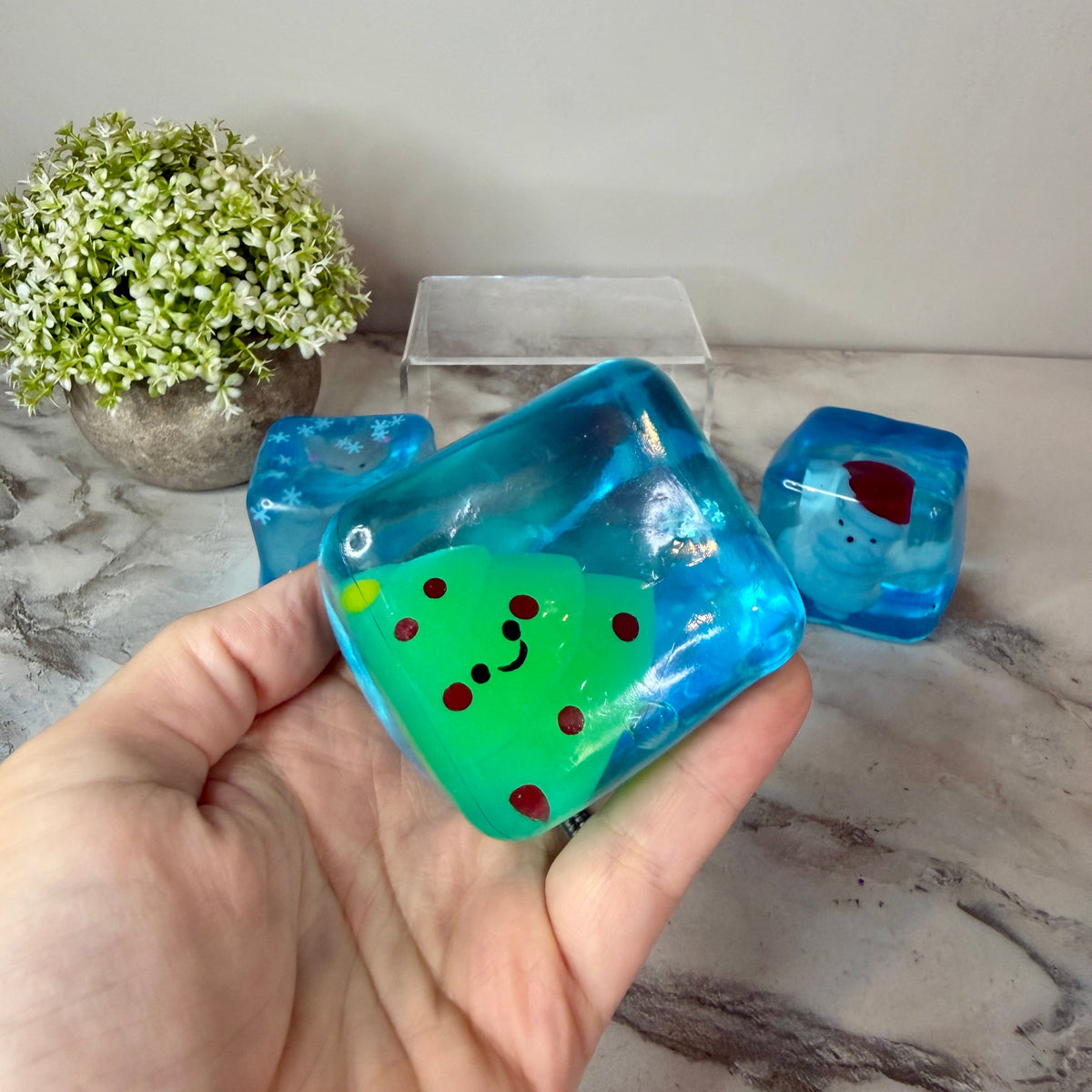 Squishy Toy - Christmas Charm Cube