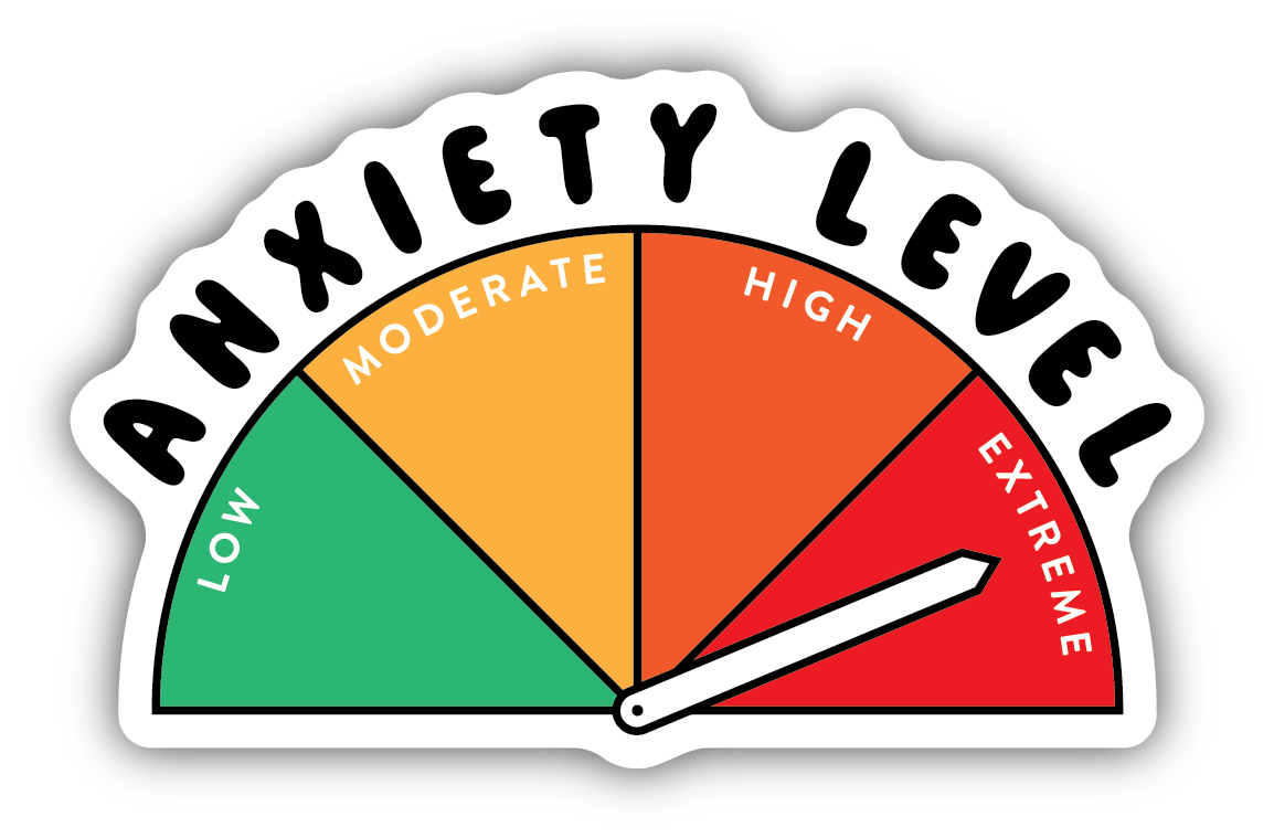 *Sticker - Anxiety Level Sign