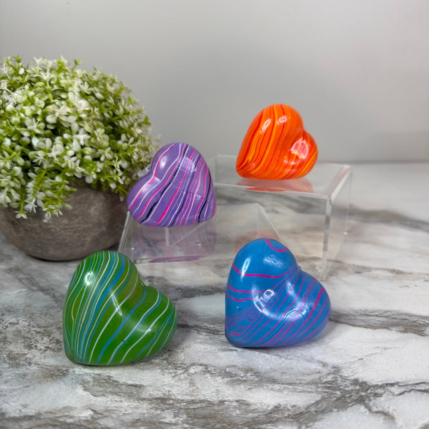 *Squishy Toy - Heart, Marble