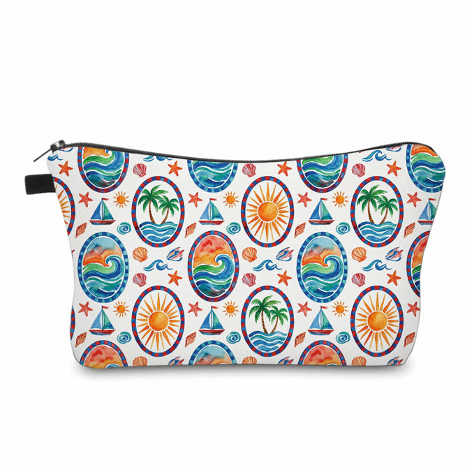 Pouch - Summer Ocean Sun Ovals