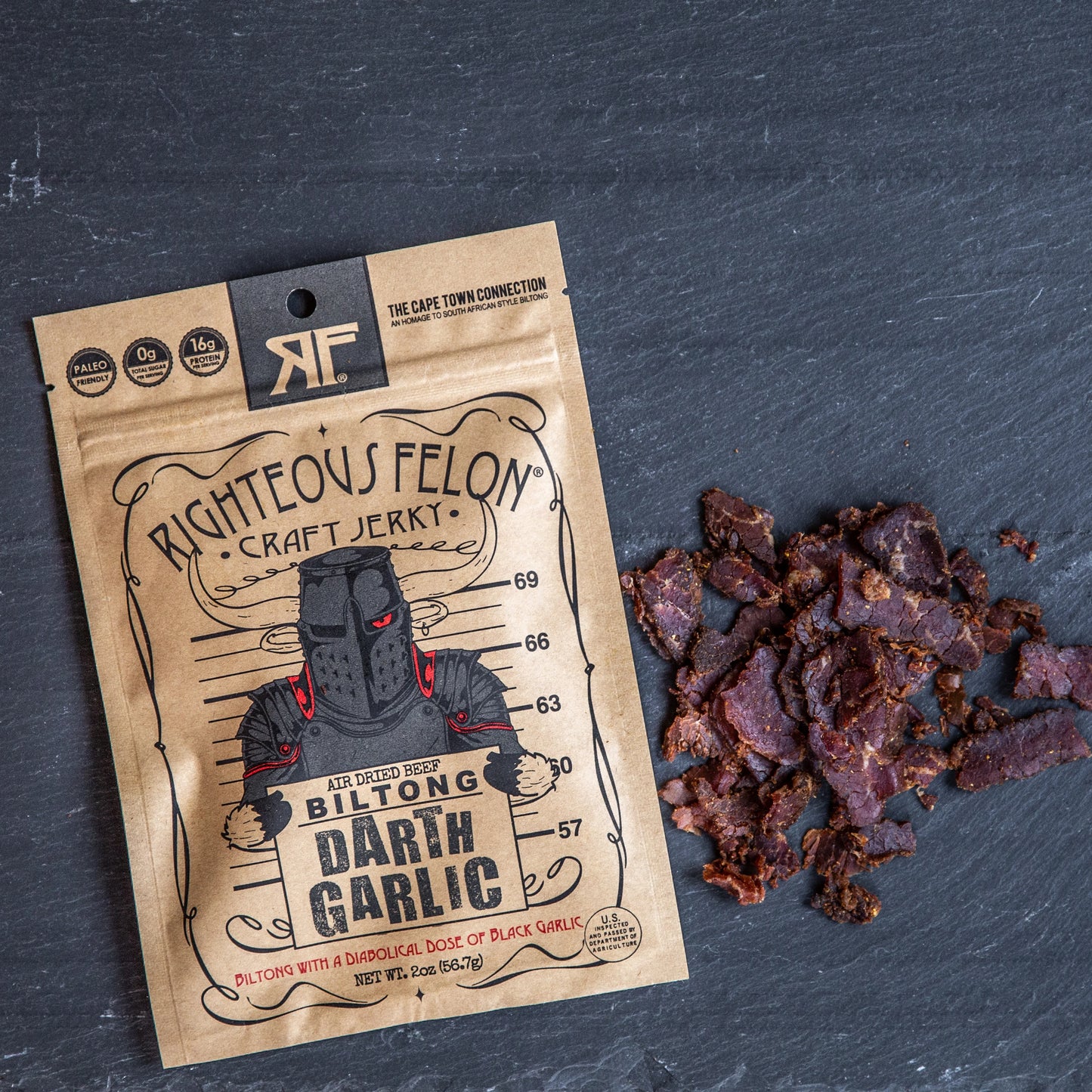 *BEEF JERKY - DARTH GARLIC BILTONG