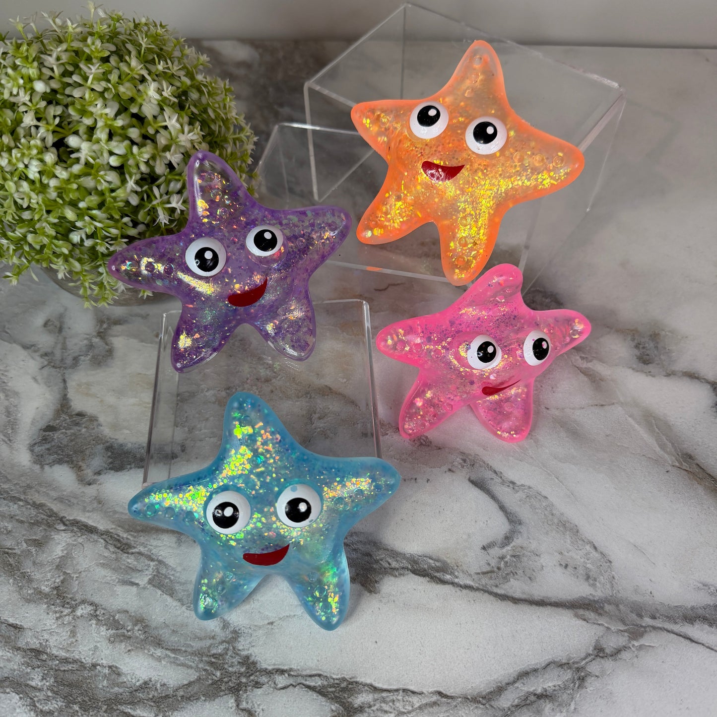 *Squishy Toy - Glitter Starfish