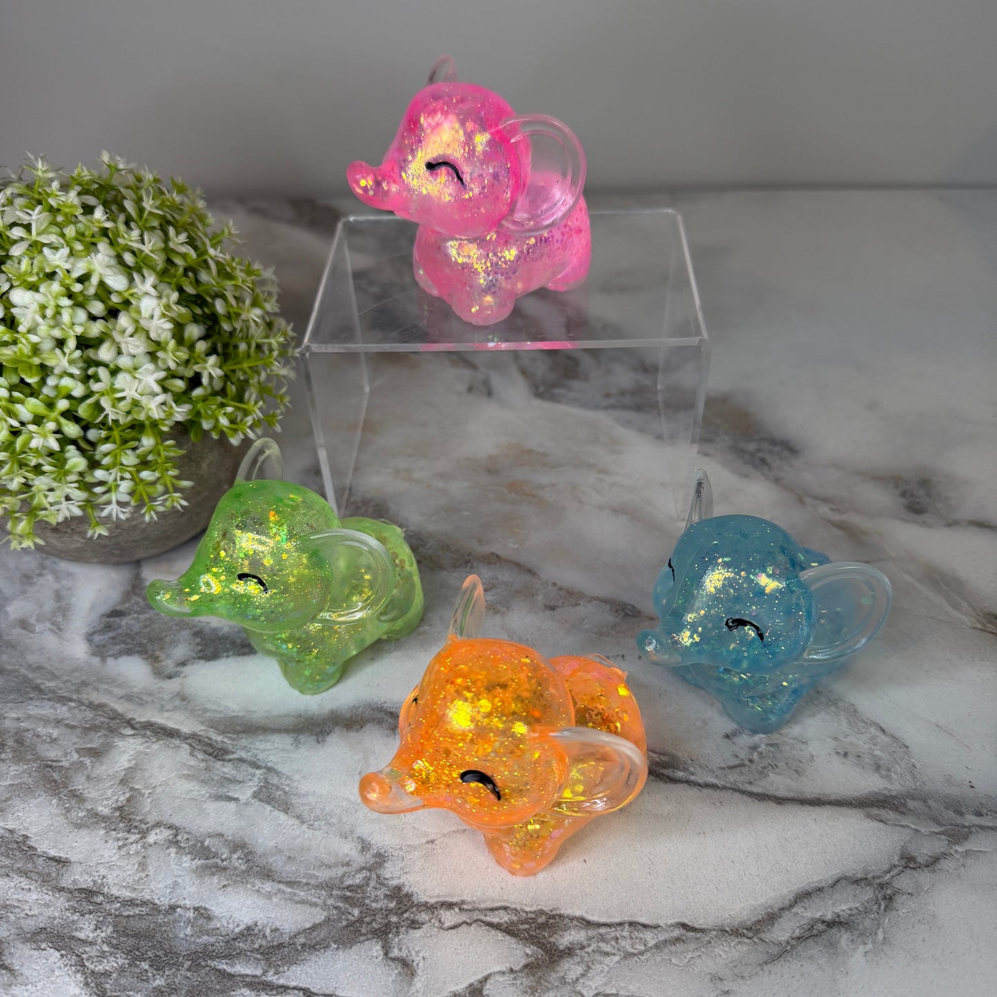 *Squishy Toy - Elephant Glitter