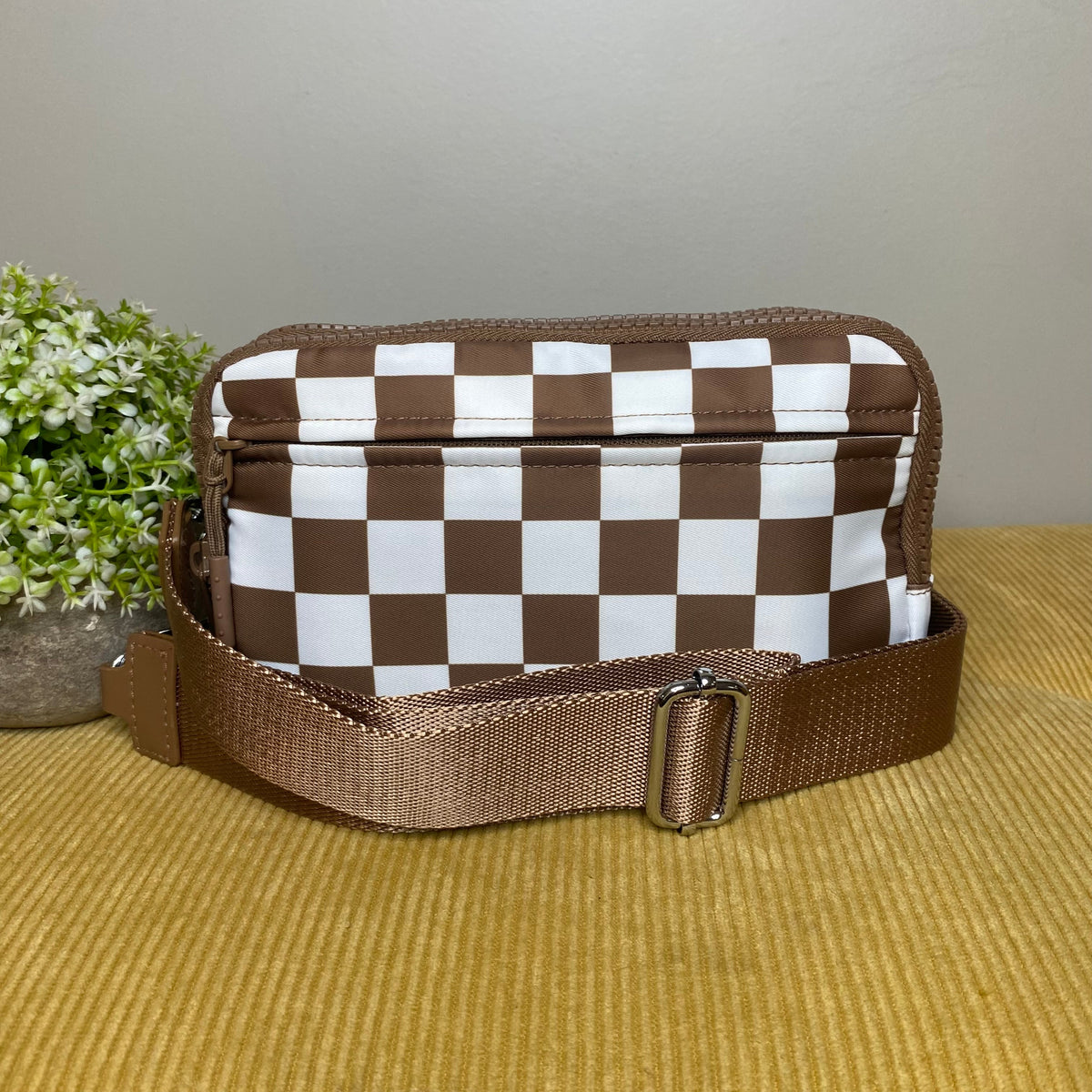 Remi - Nylon Crossbody Checkered