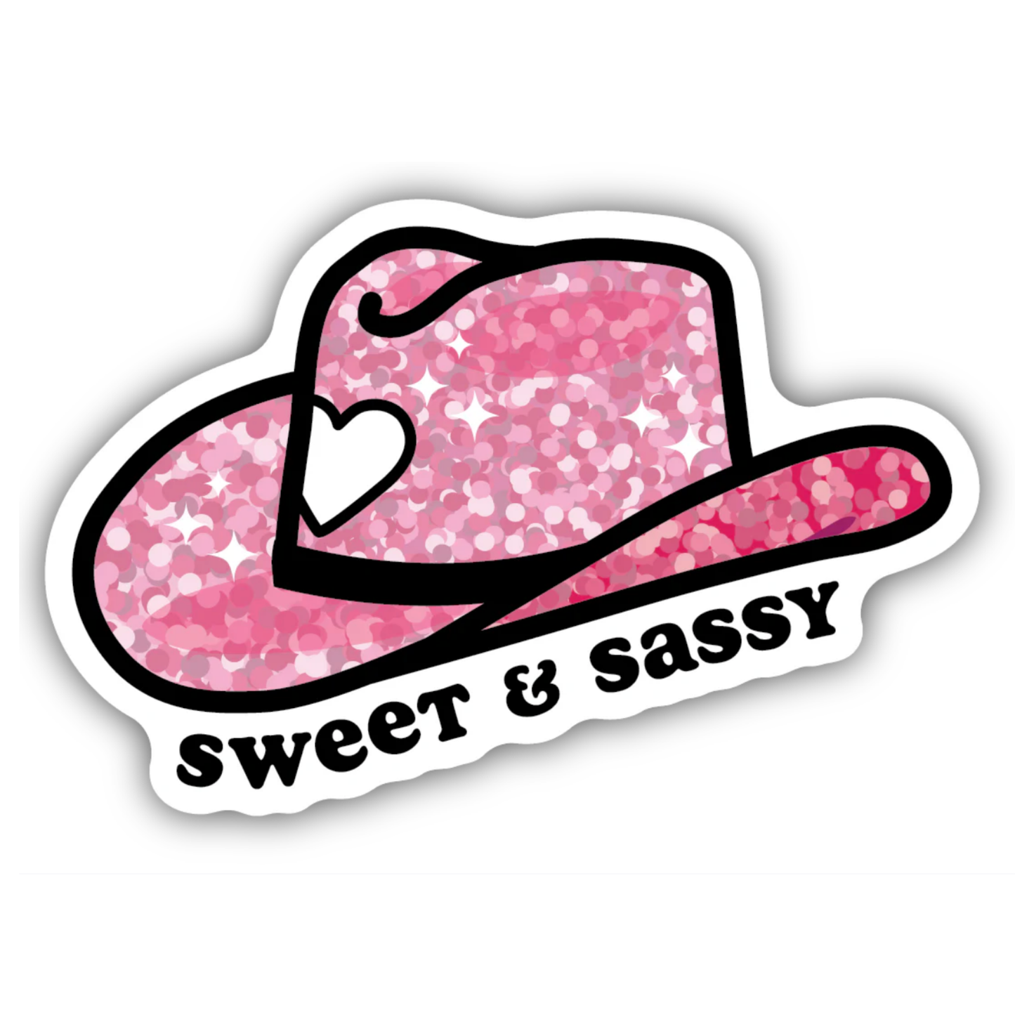 *Sticker - Sweet & Sassy Sparkly Pink Hat
