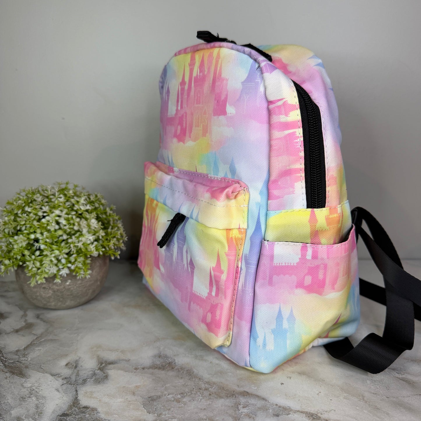 Mini Backpack - Pastel Castle