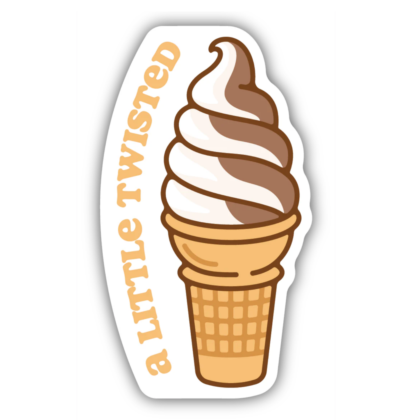 *Sticker - A Little Twisted Ice Cream Cone