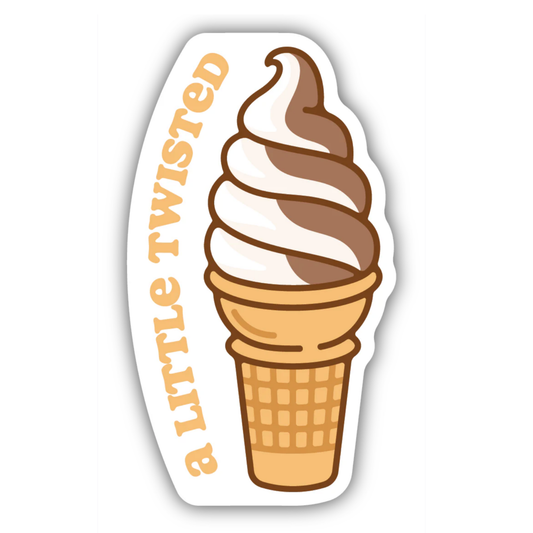 *Sticker - A Little Twisted Ice Cream Cone
