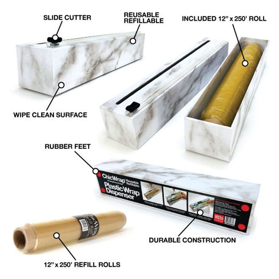 ChicWrap Veggies Plastic Wrap Dispenser - Thumbnail 2