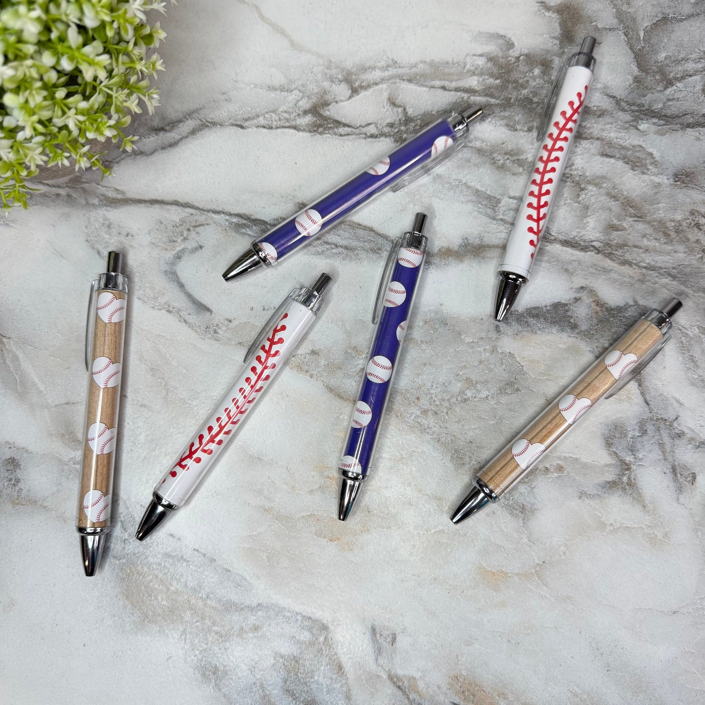 *Pen - Clear Design Baseball
