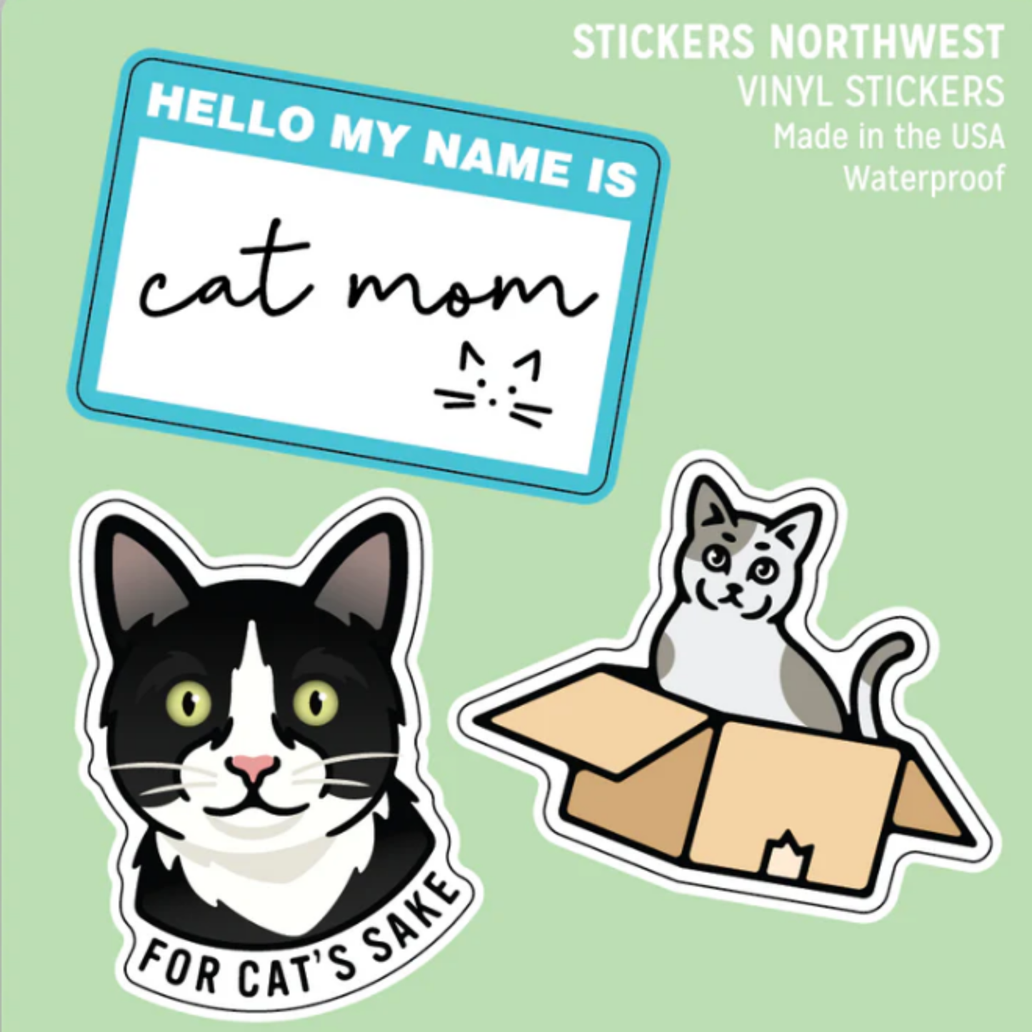 *Sticker - Mini Trio - Cat Mom