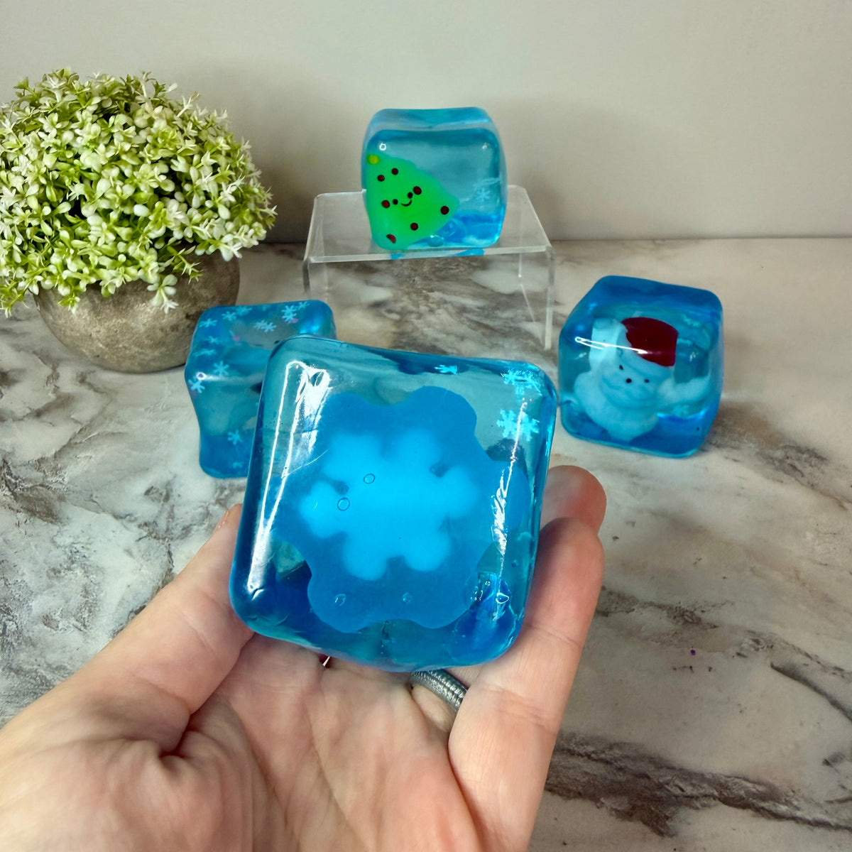 Squishy Toy - Christmas Charm Cube