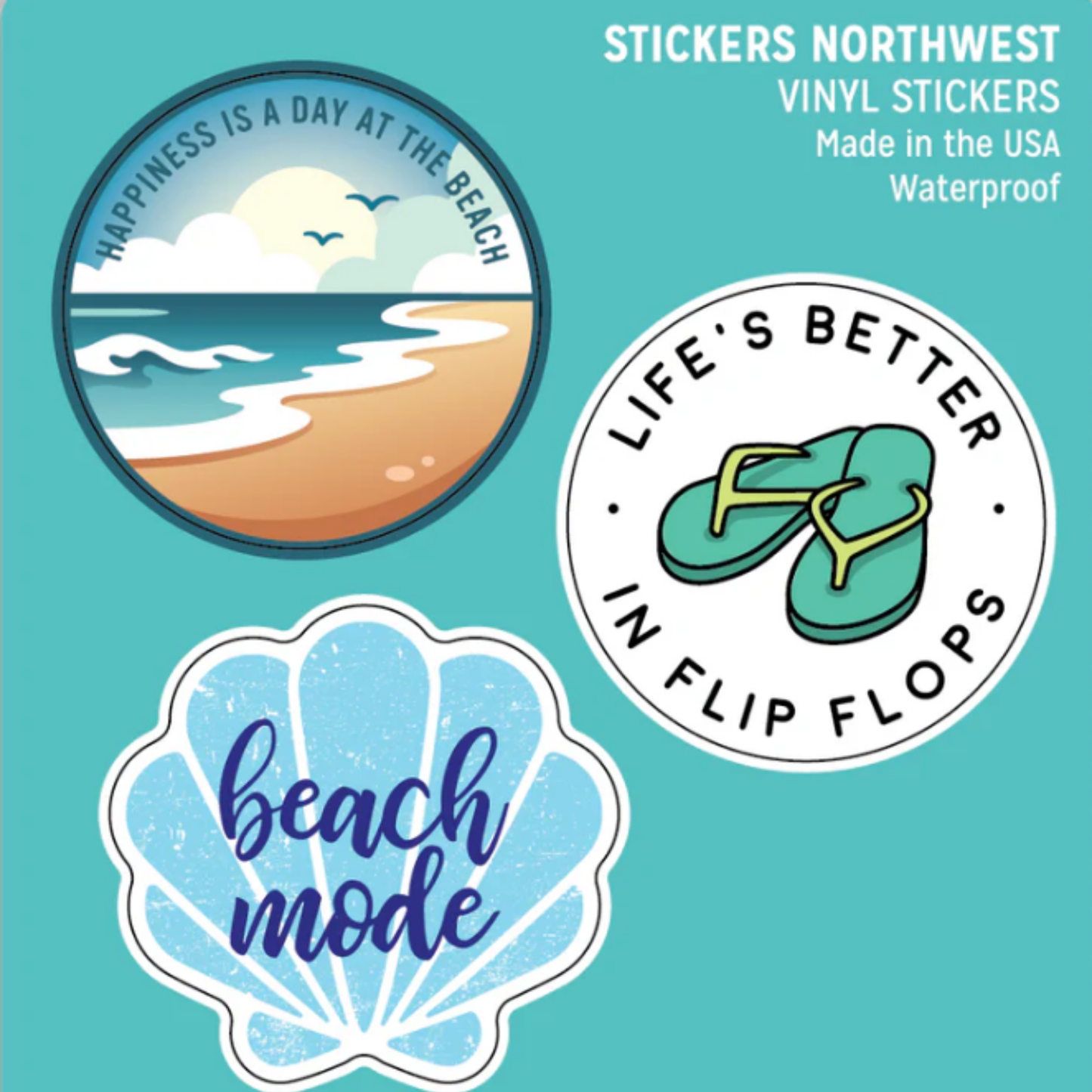 *Sticker - Mini Trio - Beach Mode