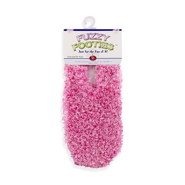 *Fuzzy Fashion Footies - Pink