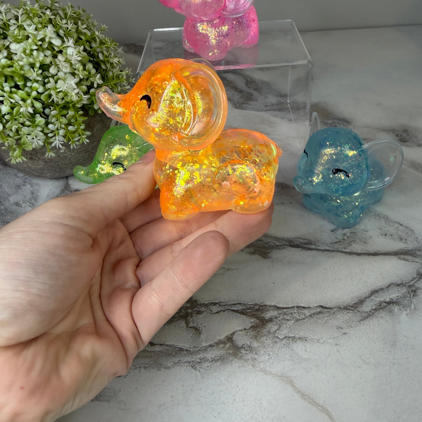 *Squishy Toy - Elephant Glitter