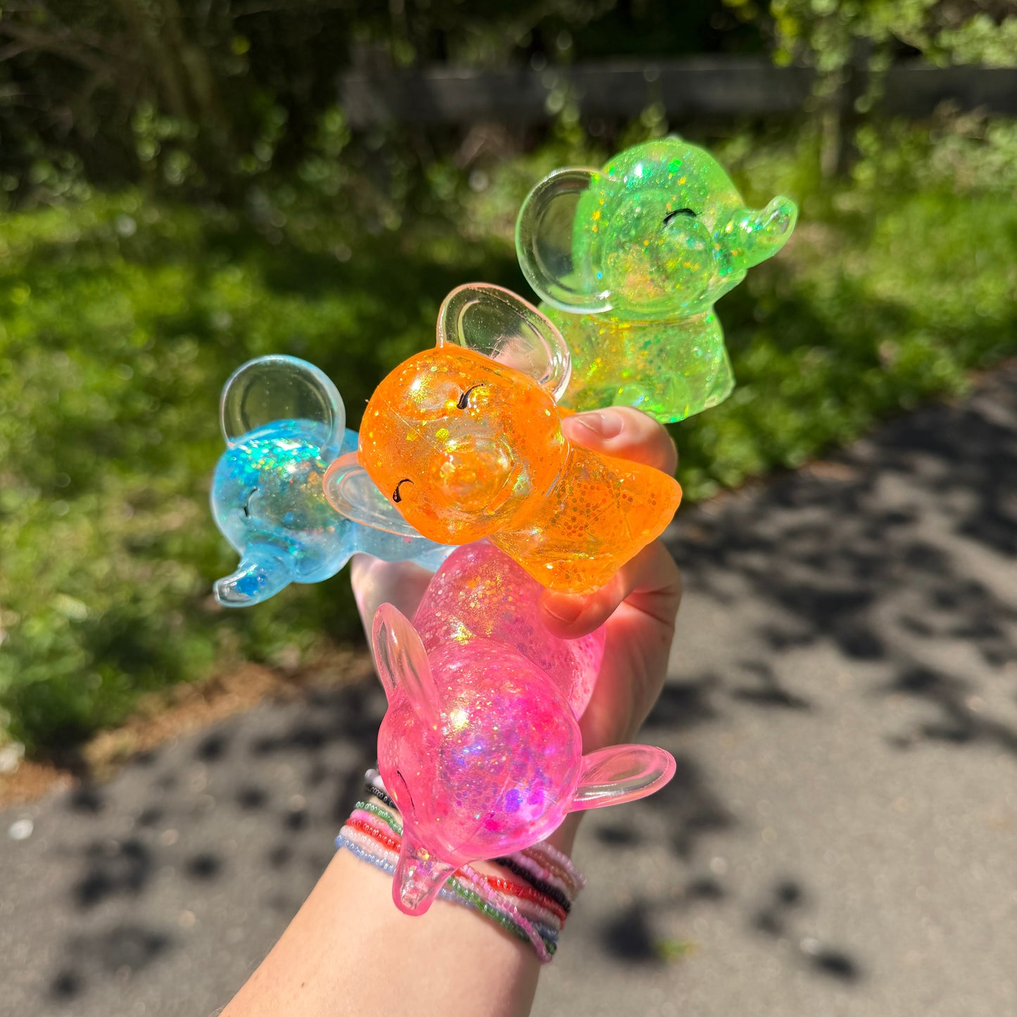 *Squishy Toy - Elephant Glitter