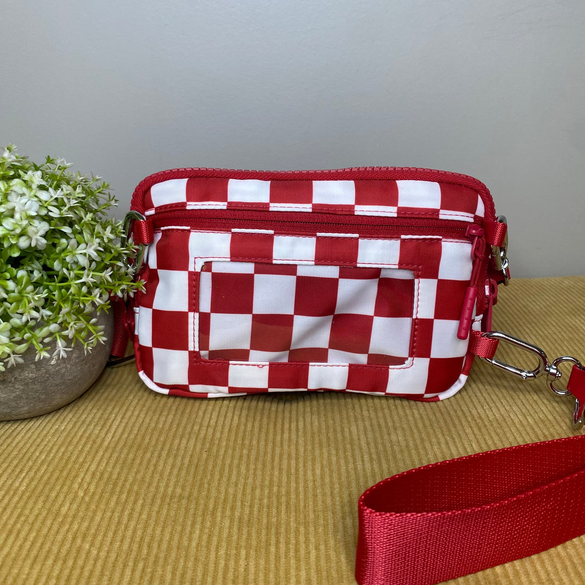 Remi - Nylon Crossbody Checkered