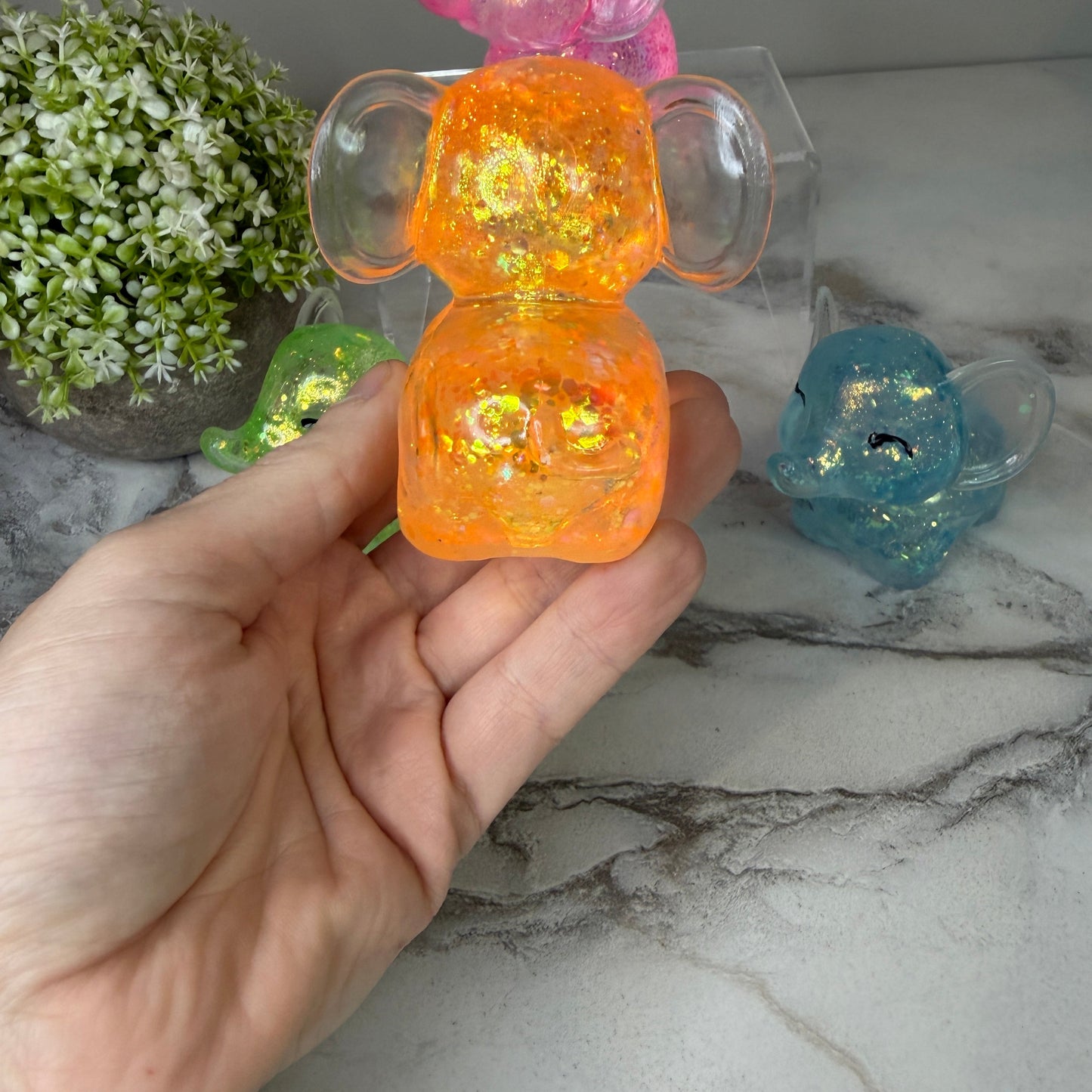*Squishy Toy - Elephant Glitter