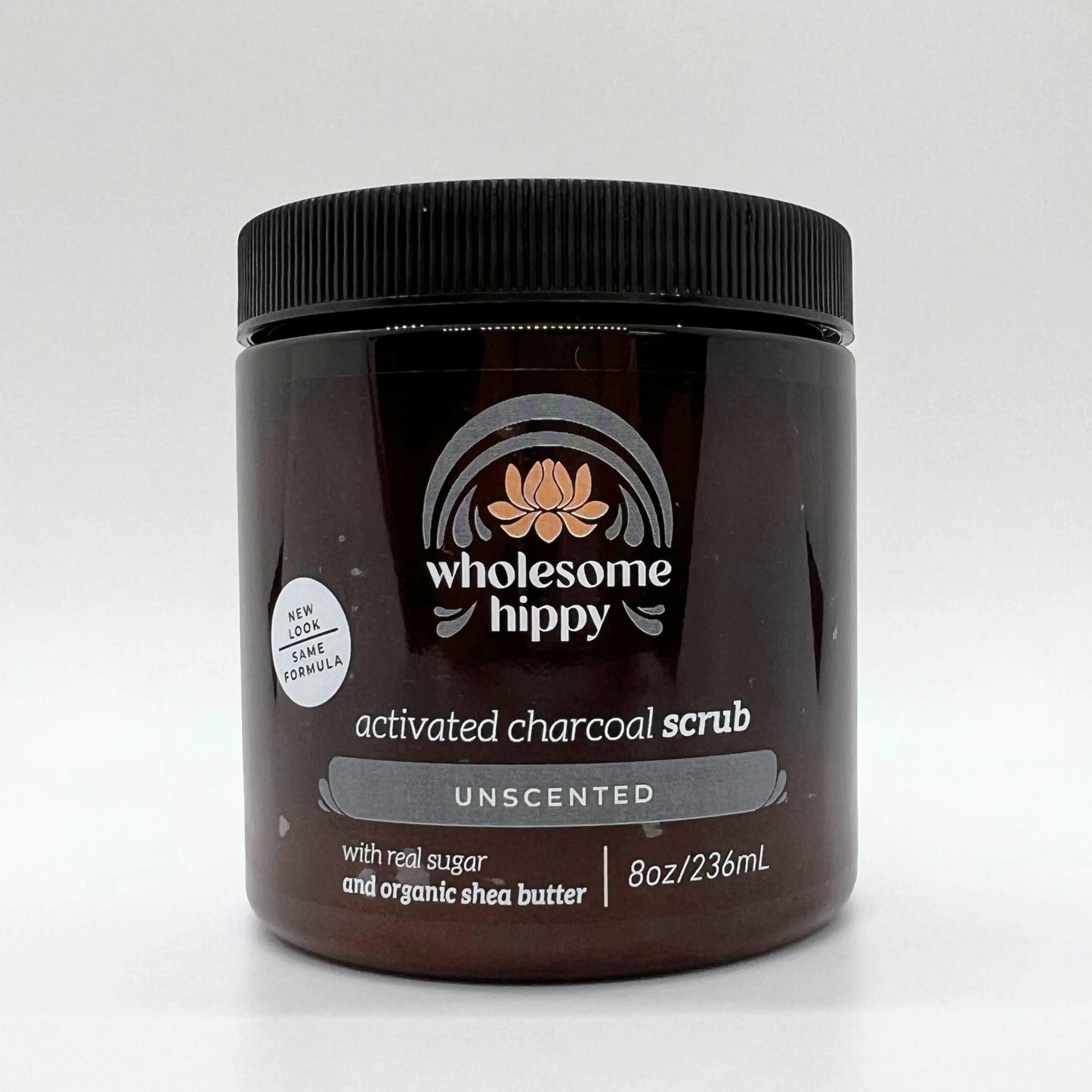 *WH - Activated Charcoal Face & Body Scrub 8oz