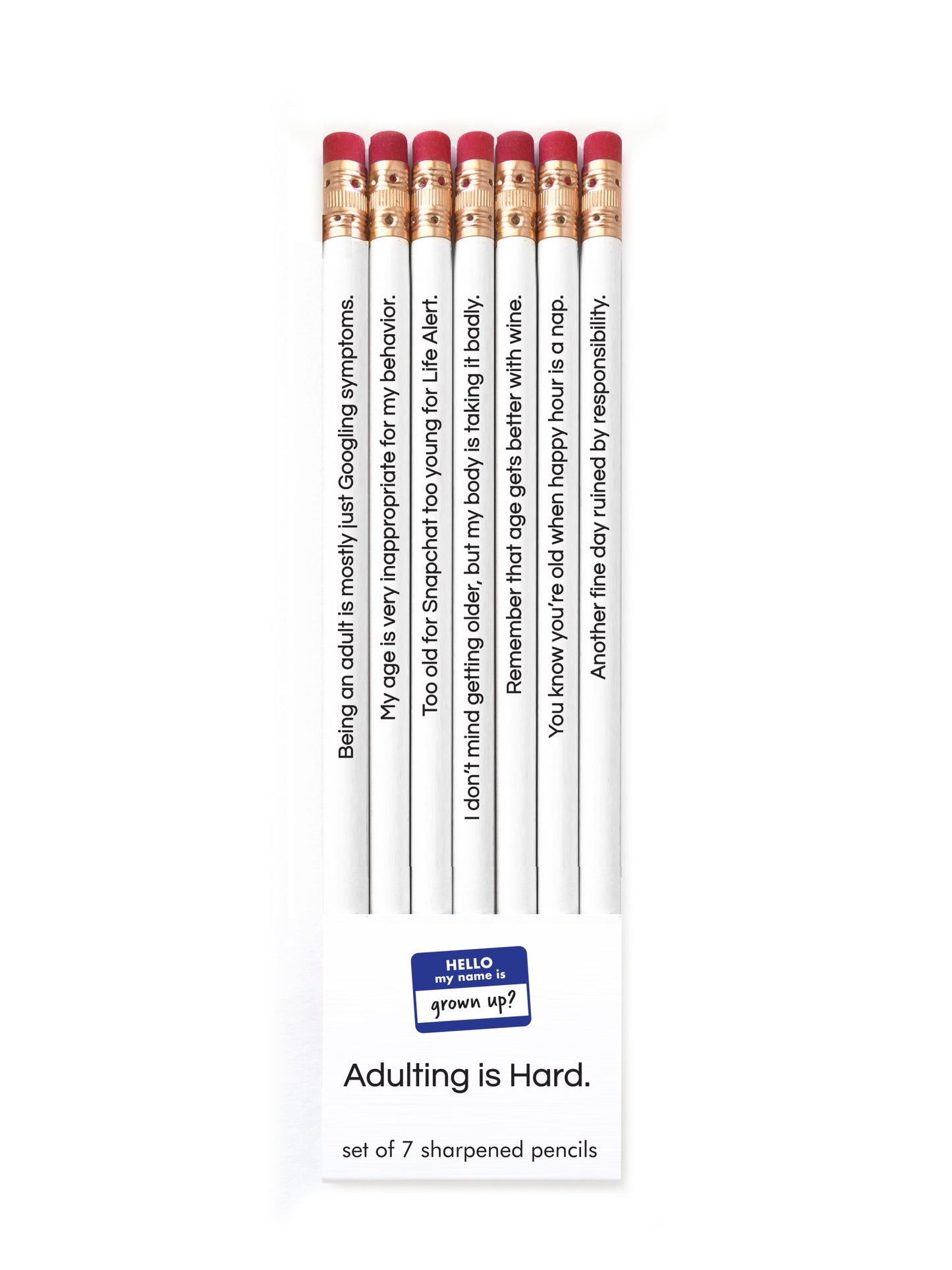 *Pencil Set – Adulting is Hard