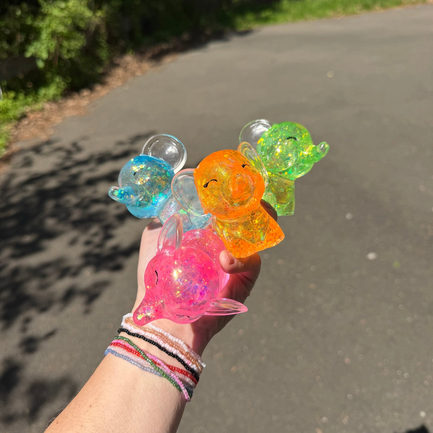 *Squishy Toy - Elephant Glitter