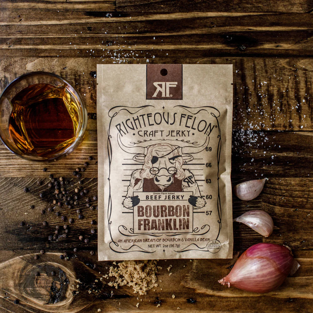 *BEEF JERKY - BOURBON FRANKLIN