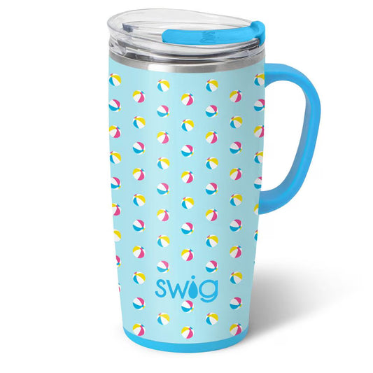 *SWIG Travel Mug (22oz) - Beach Balls