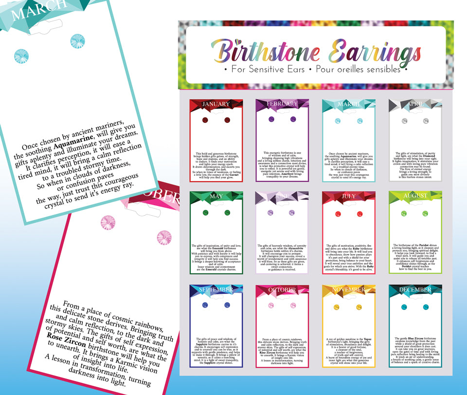 *Earrings - Birthstone Studs