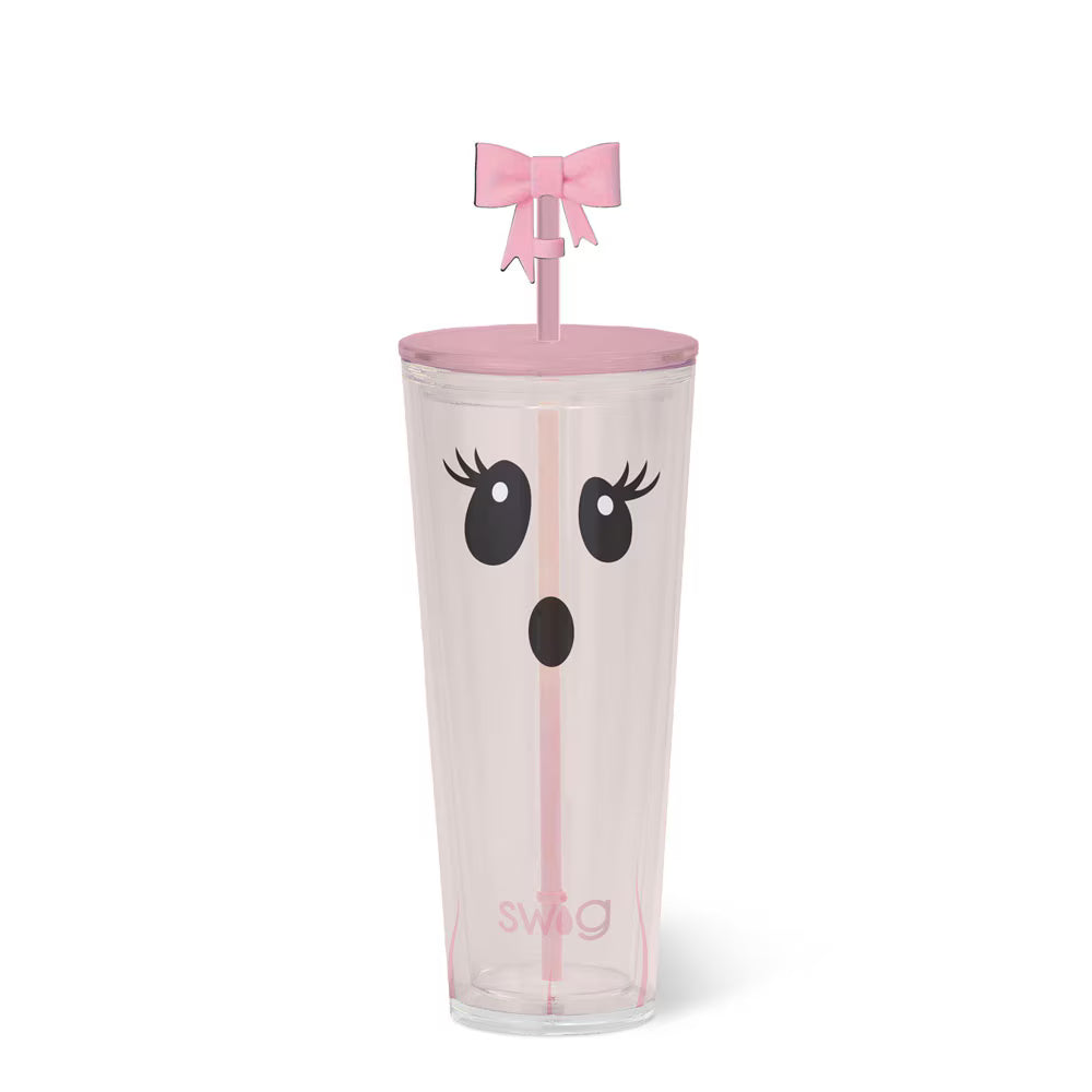 *SWIG Plastic Tumbler 24oz - Boo Crew Ghost