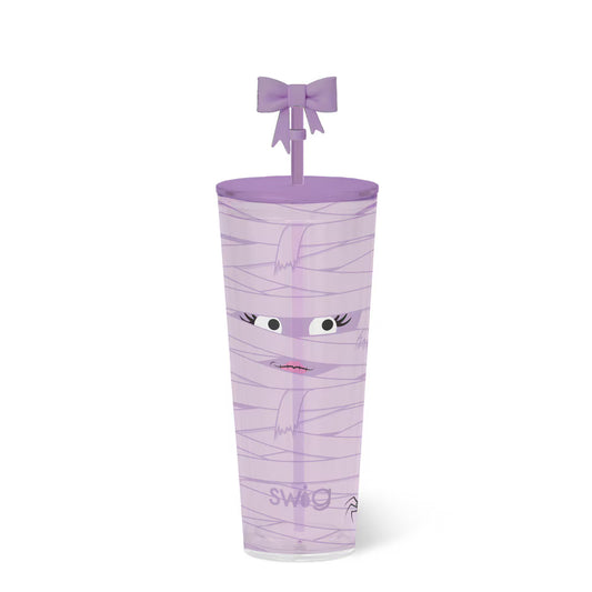 *SWIG Plastic Tumbler 24oz - Boo Crew Mummy