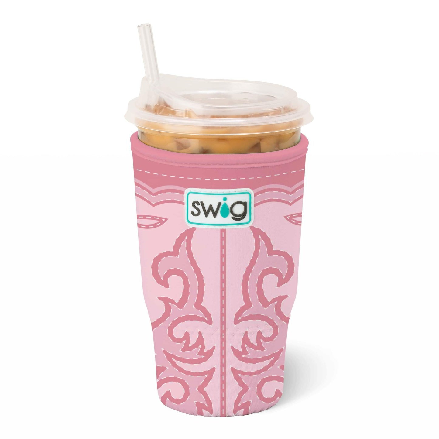 *SWIG - Iced Cup Coolie (Large) - Boot Scootin' Pink
