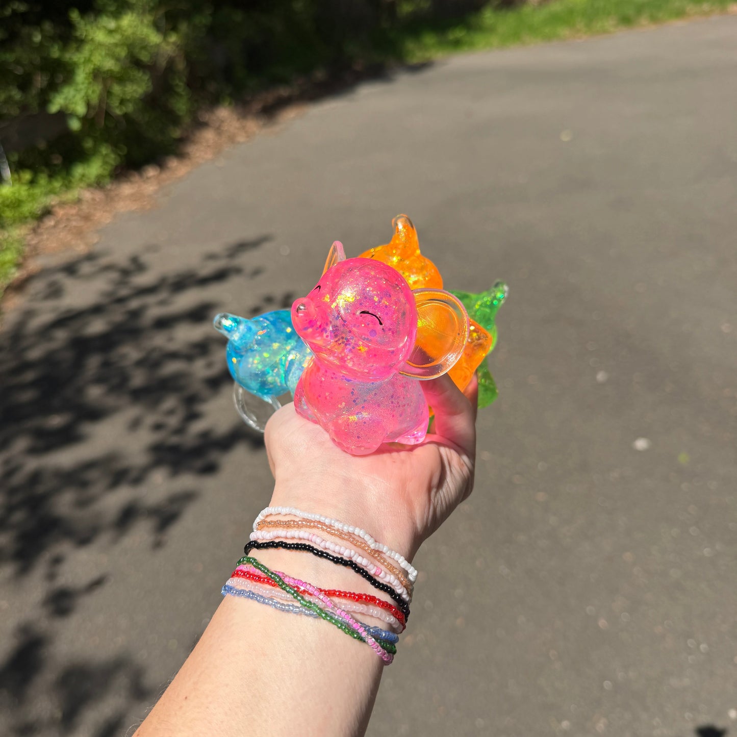 *Squishy Toy - Elephant Glitter