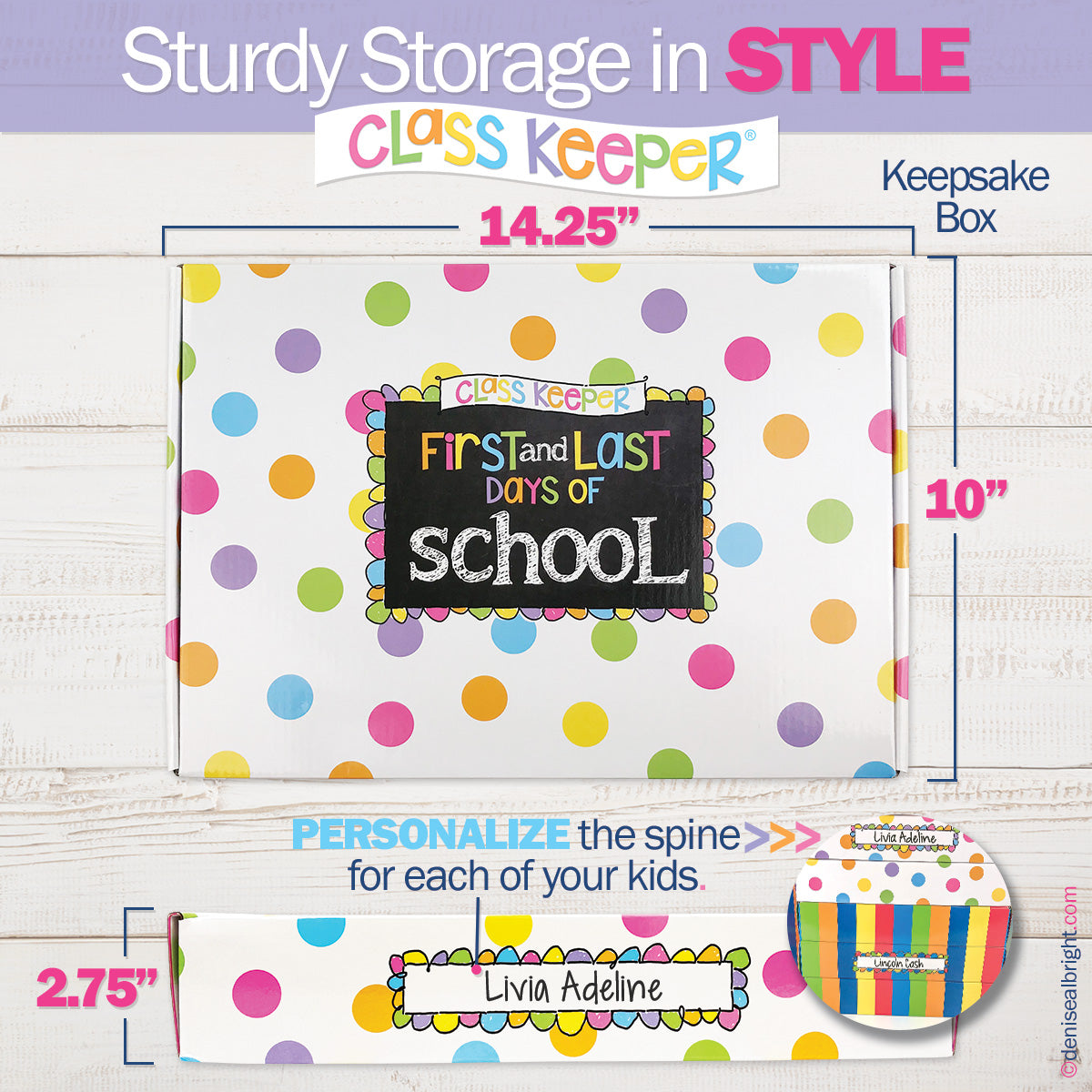 Mom Must-Have School Keepsake Kit | Class Keeper, Photo Prop Deck & School Stickers + BONUS App Membership