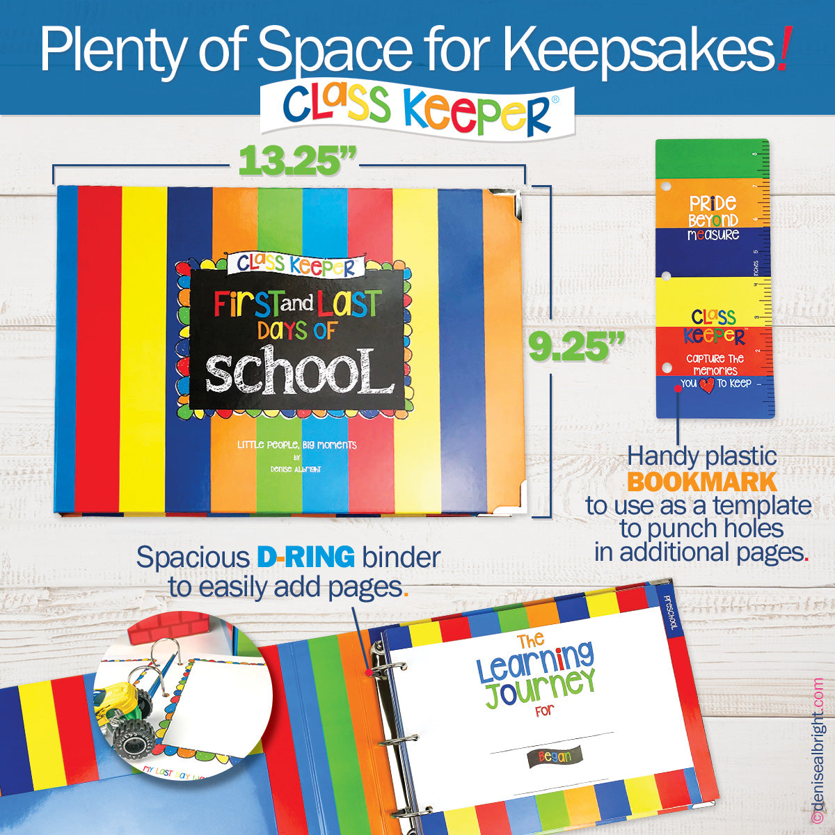Mom Must-Have School Keepsake Kit | Class Keeper, Photo Prop Deck & School Stickers + BONUS App Membership