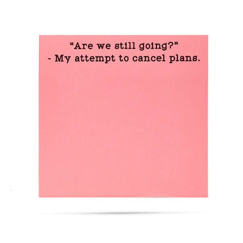 *Sticky Notes - Cancel Plans