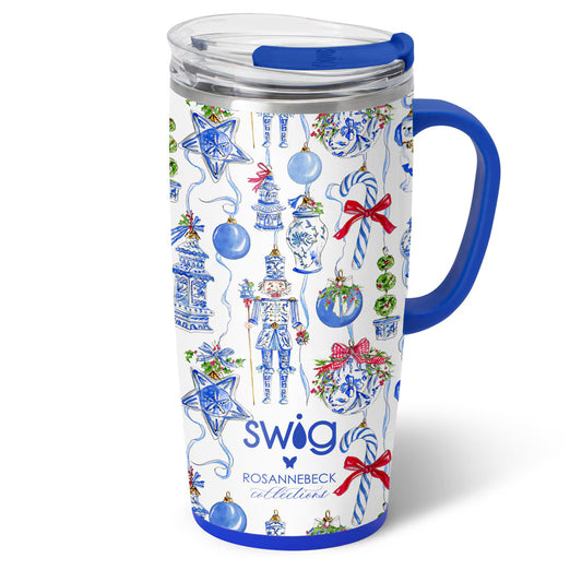 *SWIG Travel Mug (22oz) - Chinoiserie Ornaments