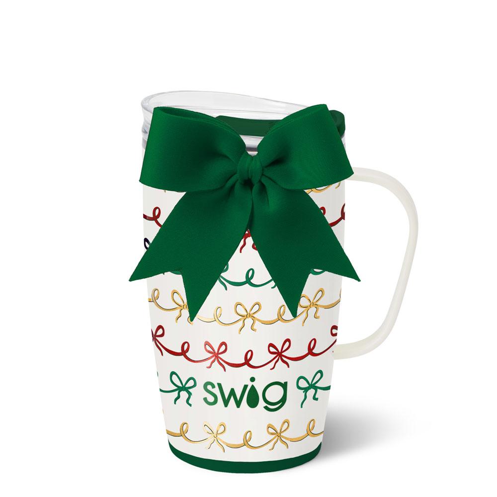*SWIG Coffee Mug 18oz - Christmas Bows
