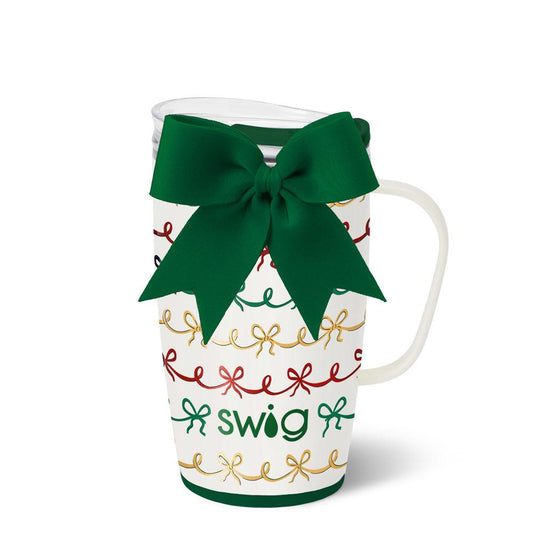 *SWIG Coffee Mug 18oz - Christmas Bows