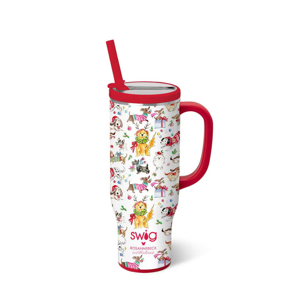 *SWIG Mini Mega Mug 30oz - Christmas Canines