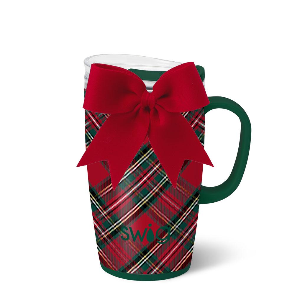 *SWIG Coffee Mug 18oz - Christmas Plaid