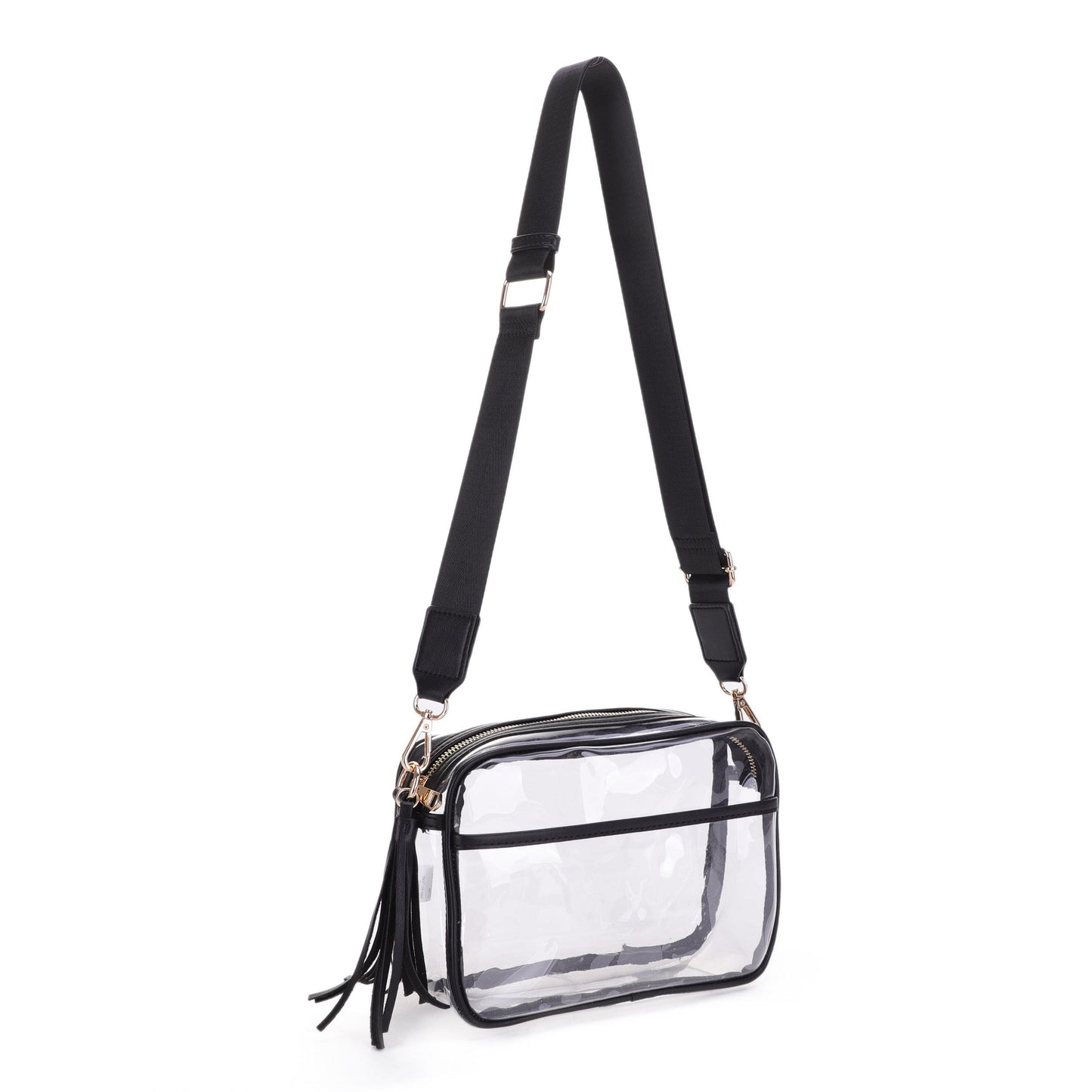 *Handbag - Clear Square Zipper Crossbody Bag