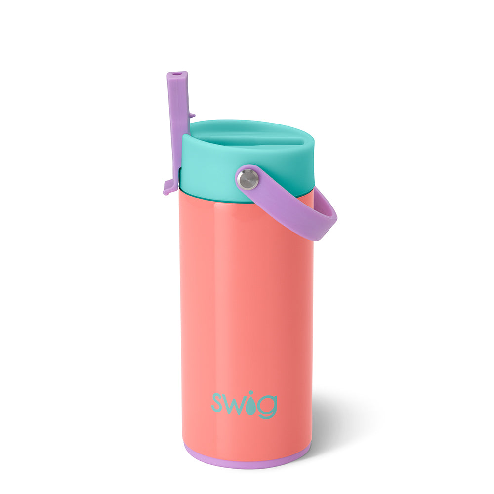 *SWIG for Kids Coral Crush Flip + Sip Slim Tumbler (12oz)